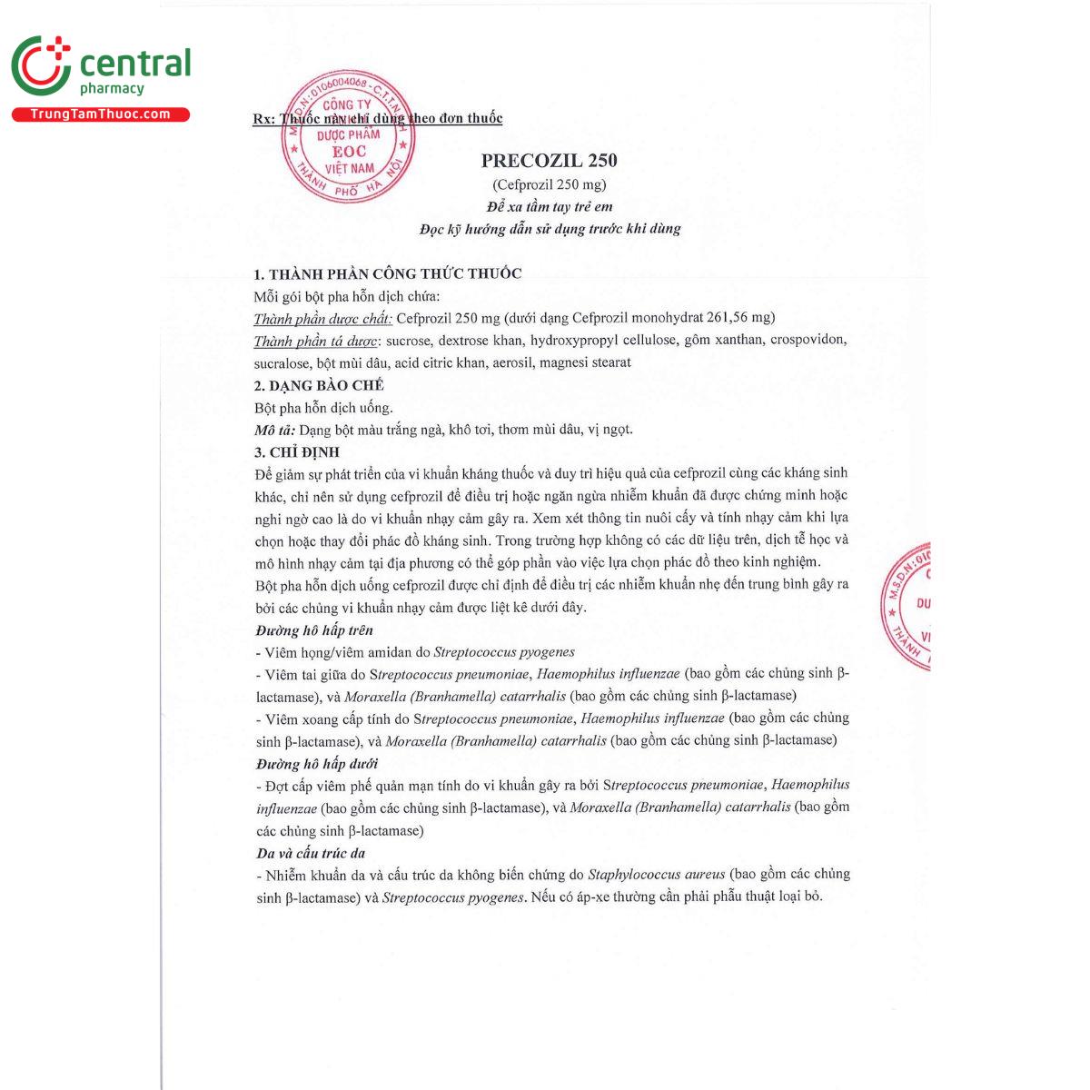 precozil 250 3 R7170