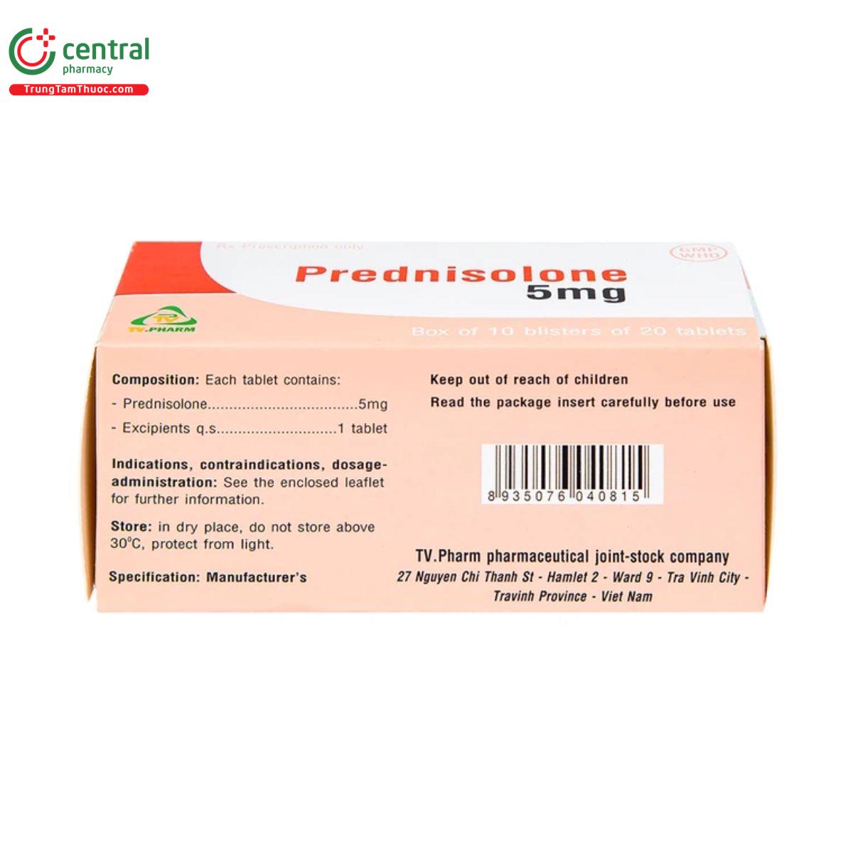 prednisolone 5mg tvpharma 5 P6620