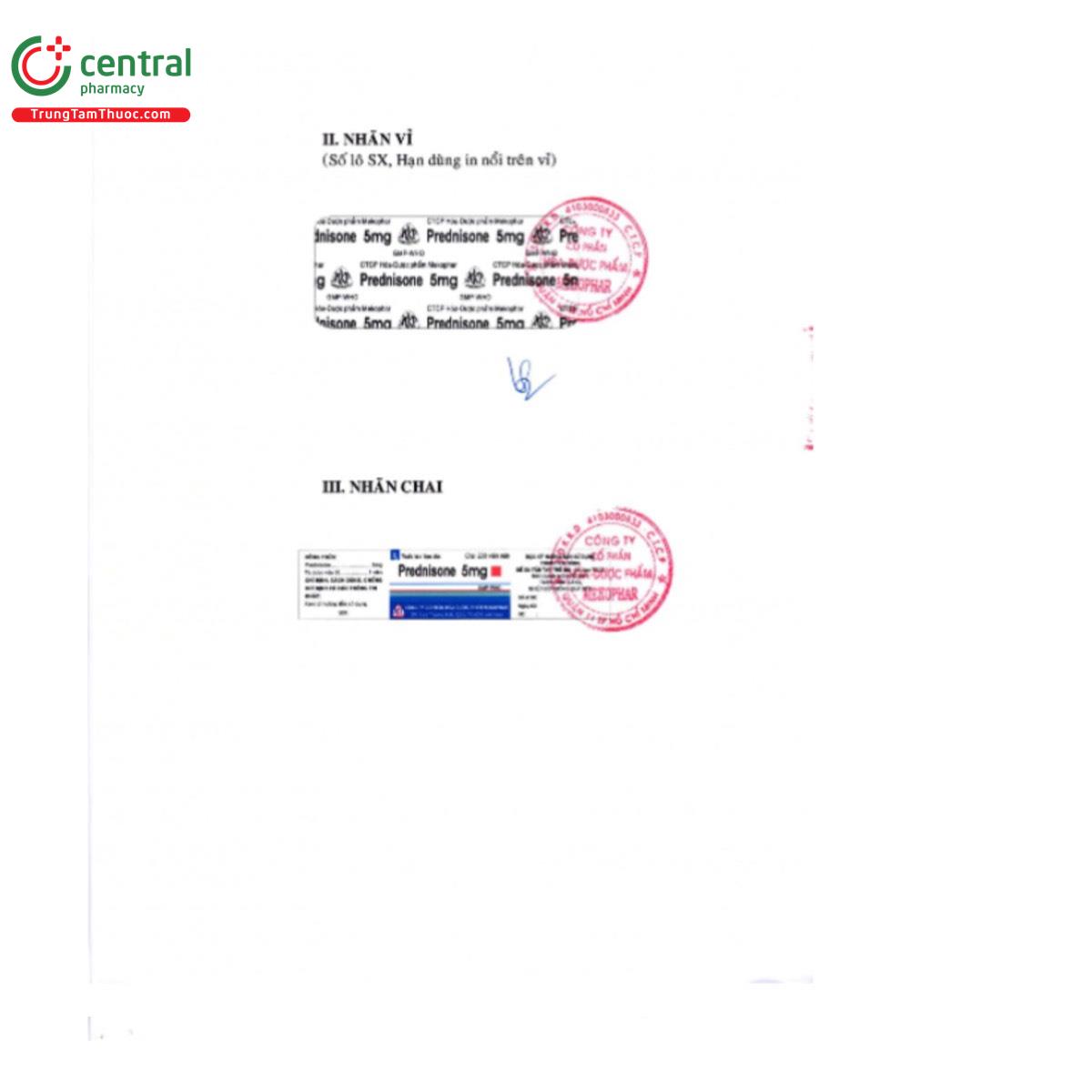 prednisone 5mg mekophar 2 B0101