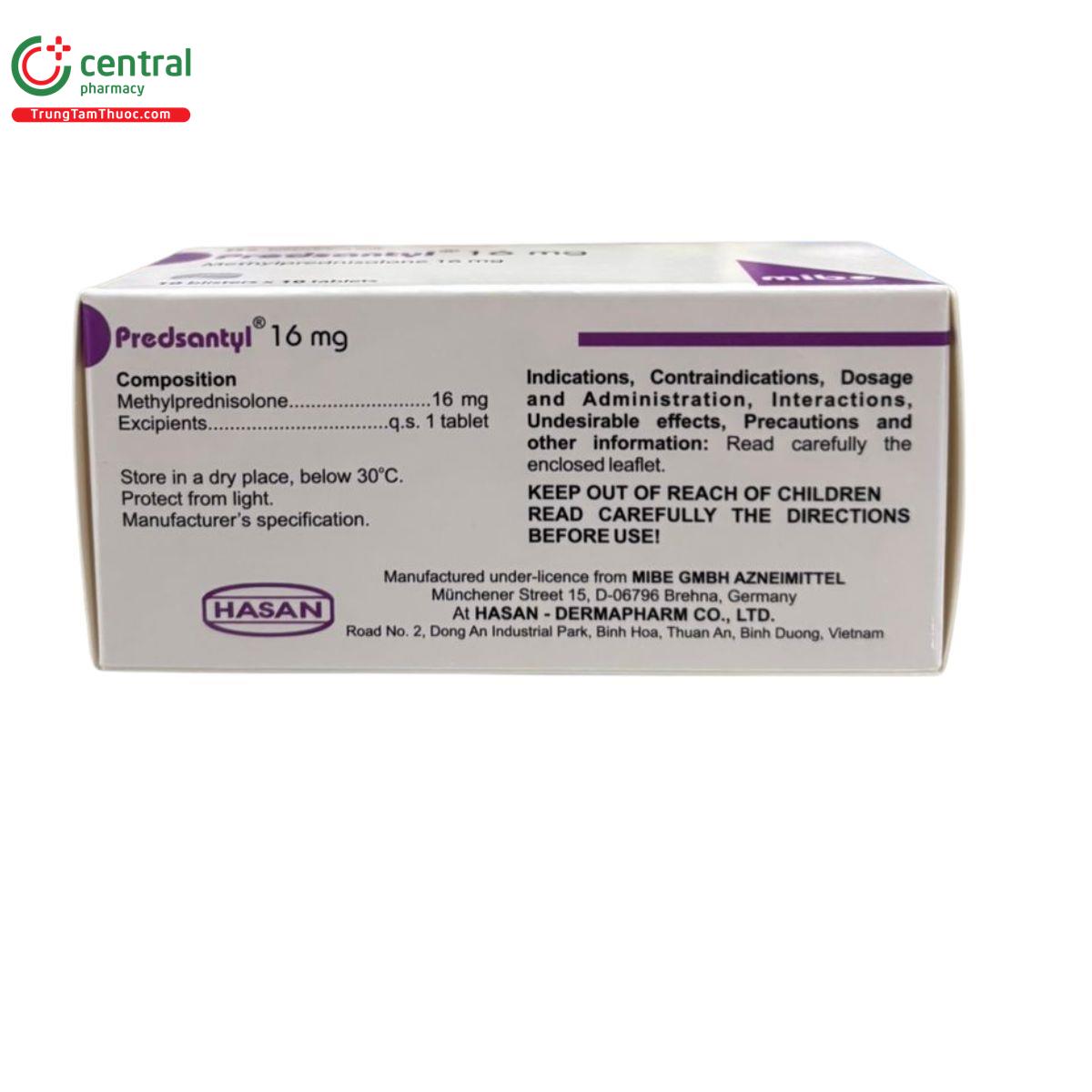 predsantyl 16mg 5 K4002