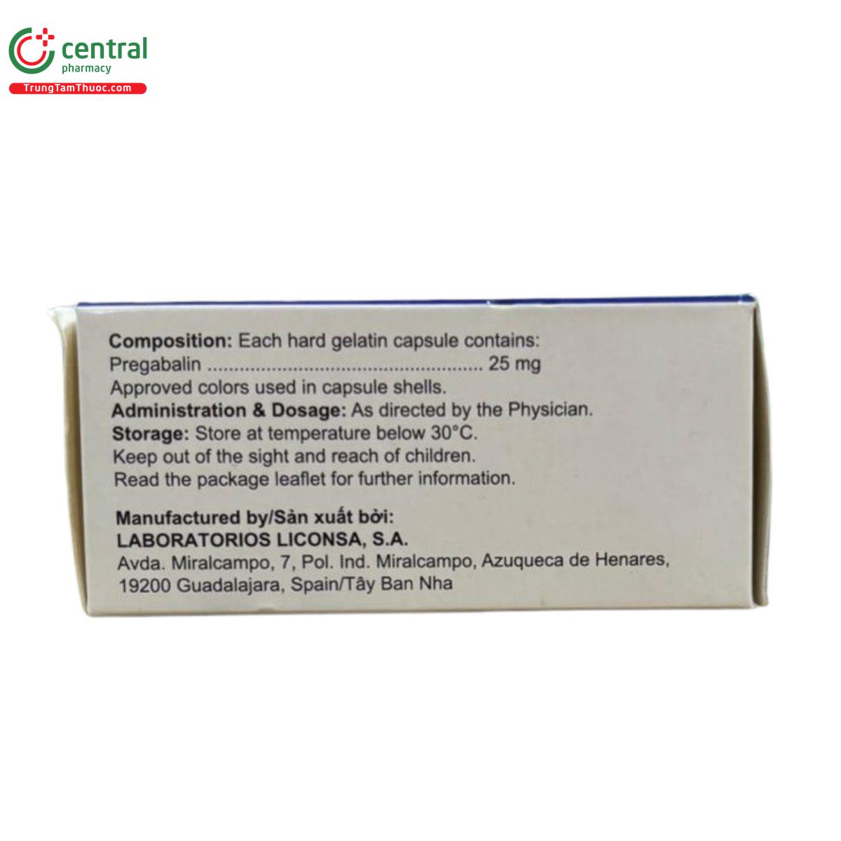 pregabalin 25mg liconsa 5 E1723 pregabalin 25mg liconsa 5 E1723