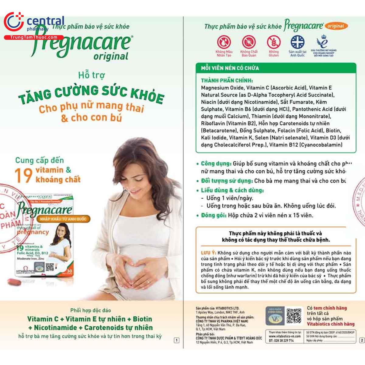 pregnacare original 6 B0152