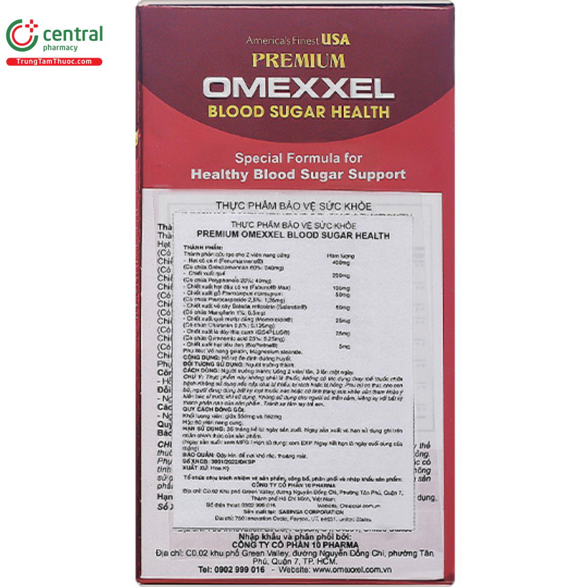 premium omexxel blood sugar health 6 Q6170