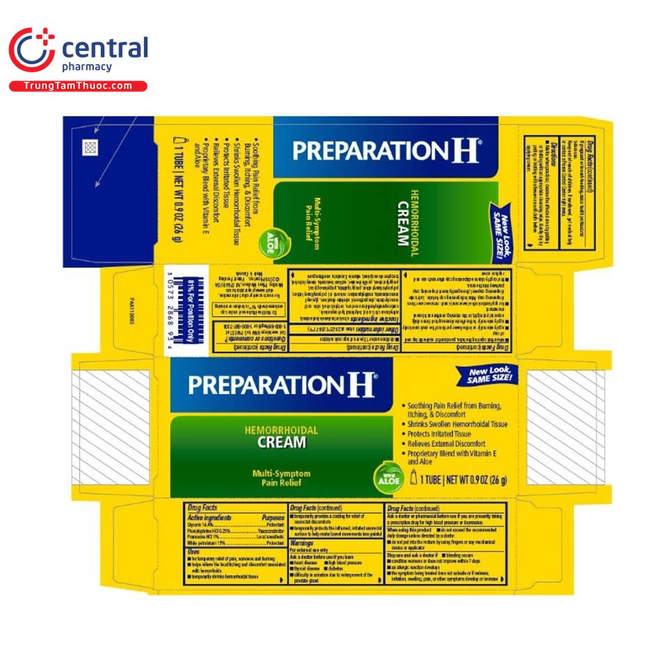 preparation h 11 M5380