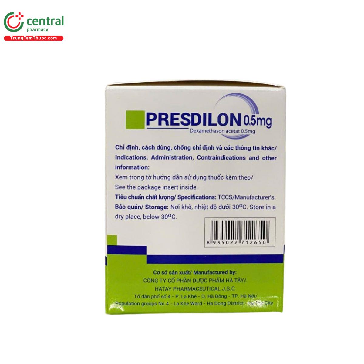 presdilon 05mg 4 S7803