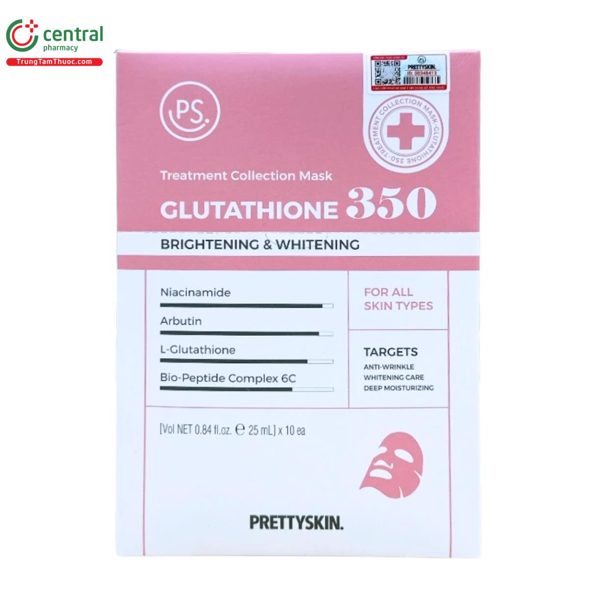 pretty skin treatment collection mask glutathione 350 2 A0343 pretty skin treatment collection mask glutathione 350 2 A0343