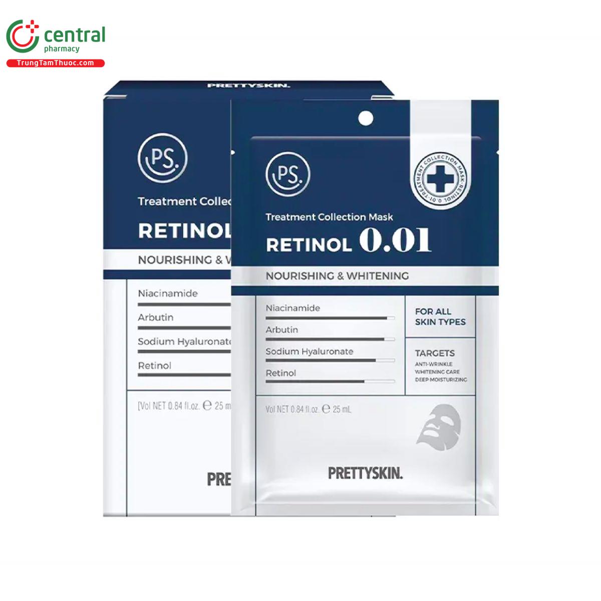 prettyskin treatment collection mask retinol 0 01 2 D1557 prettyskin treatment collection mask retinol 0 01 2 D1557