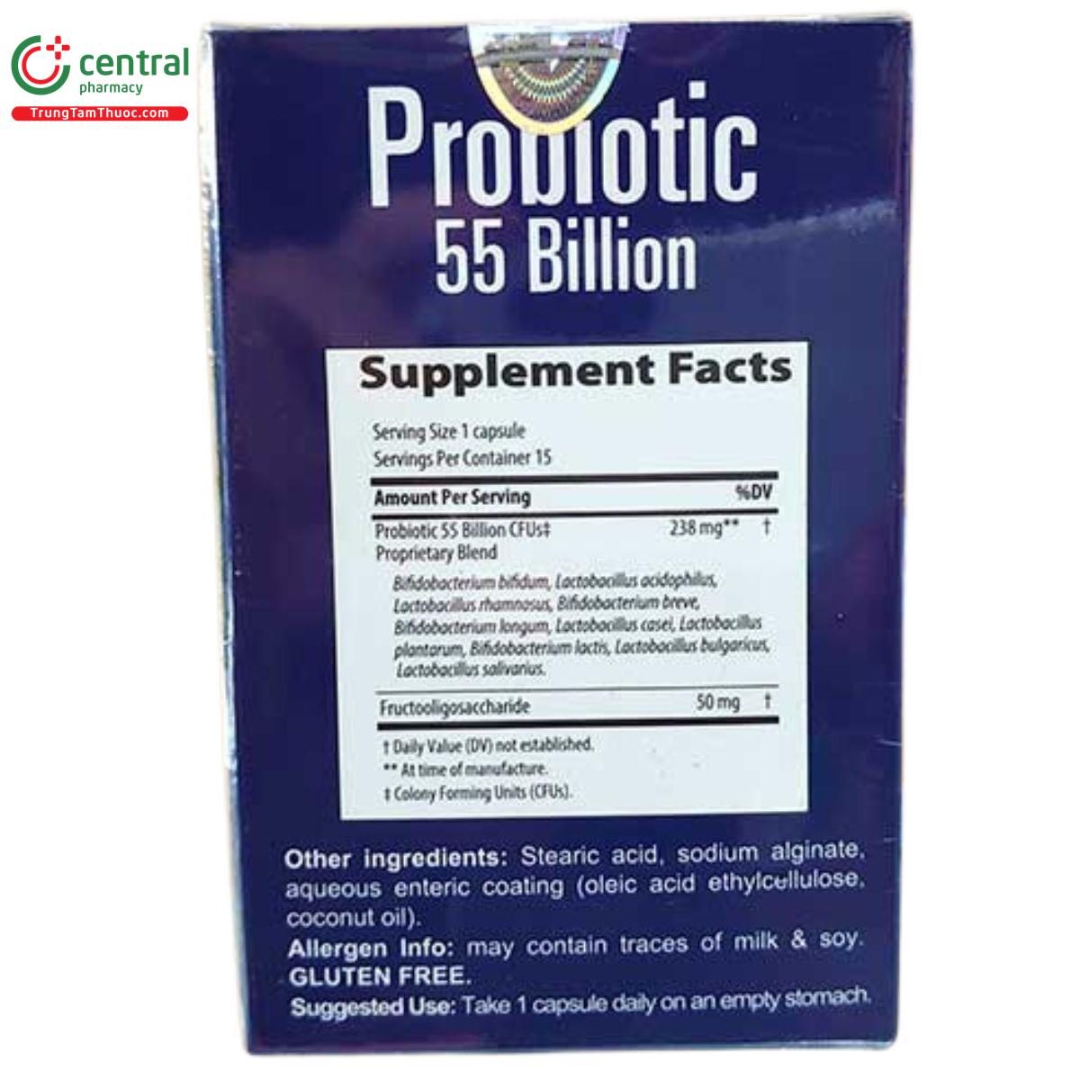 probiotic 55 billion traceminerals 1 O5538