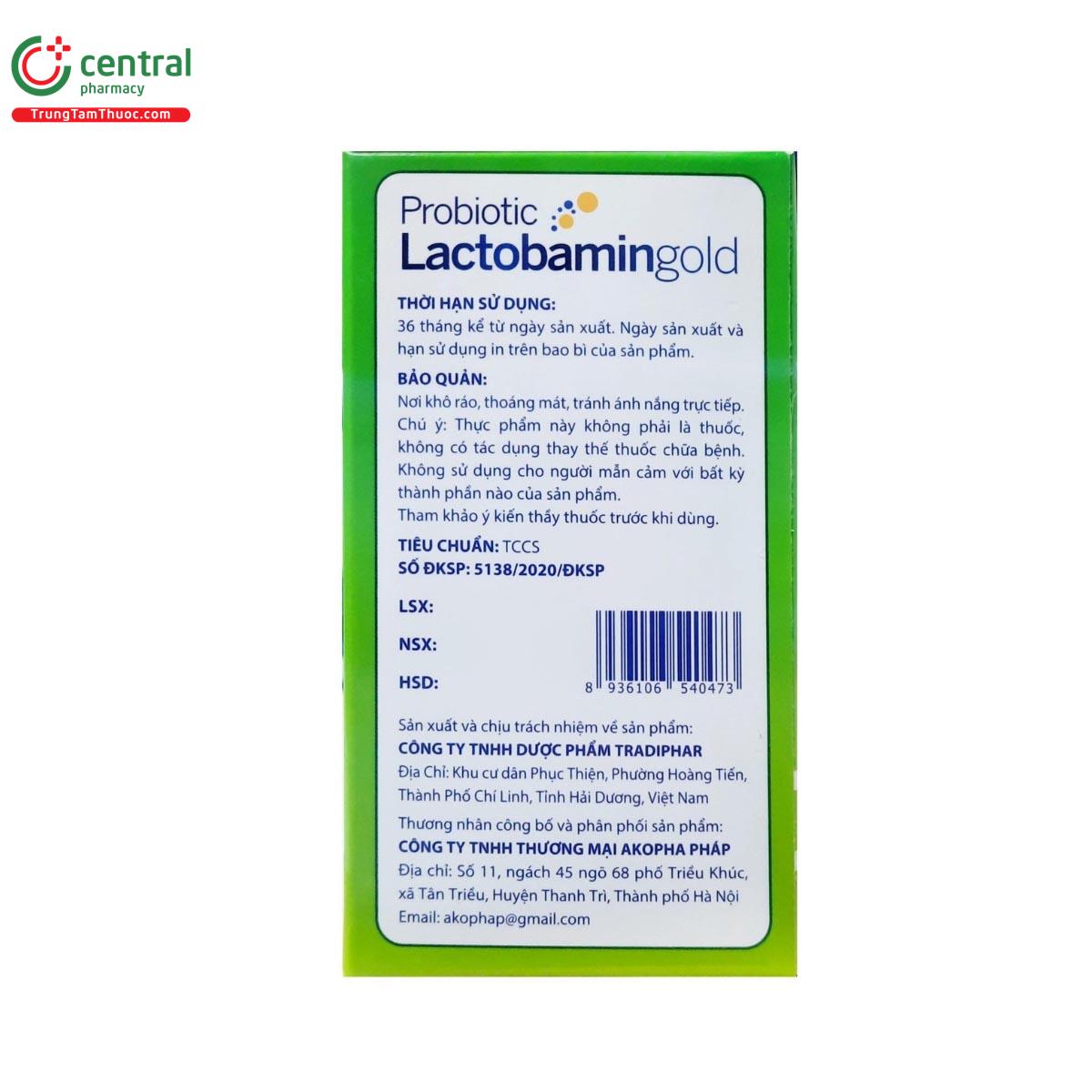 Probiotic Lactobamingold