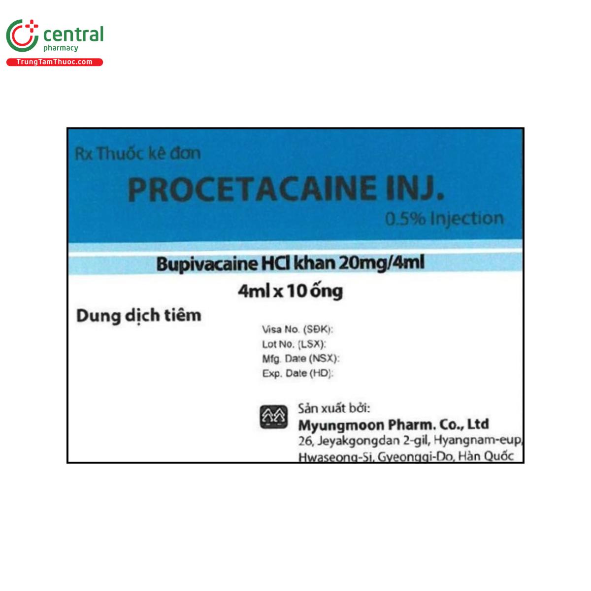 procetacaine inj 1 C0867