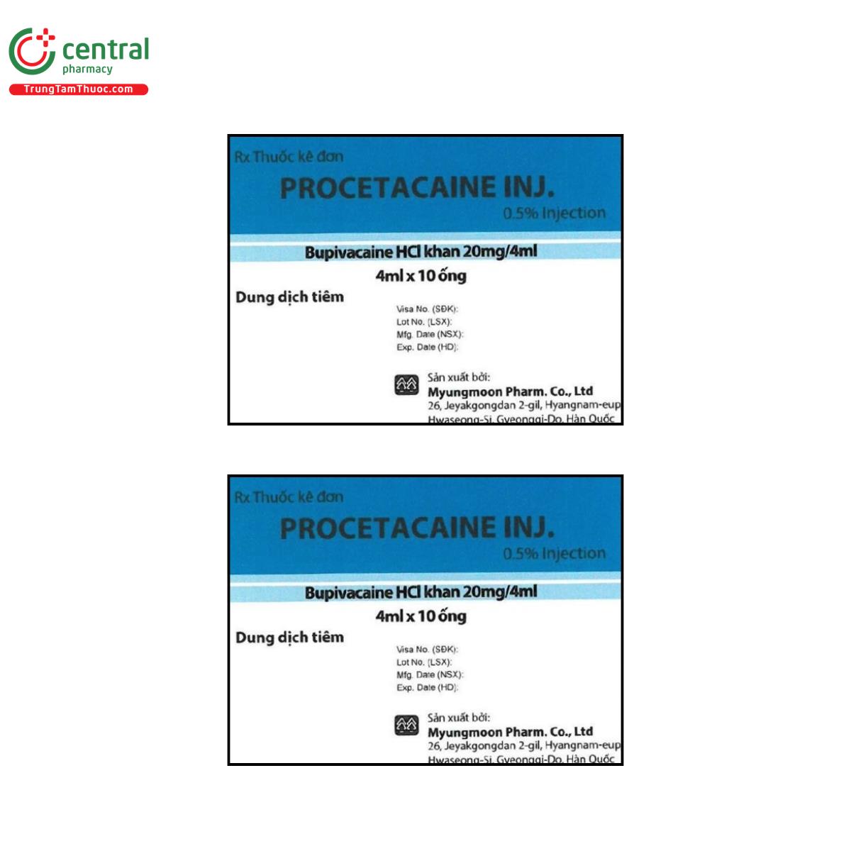 procetacaine inj 2 F2056