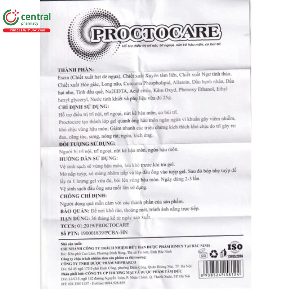 proctocare bimex 25g 6 J3311