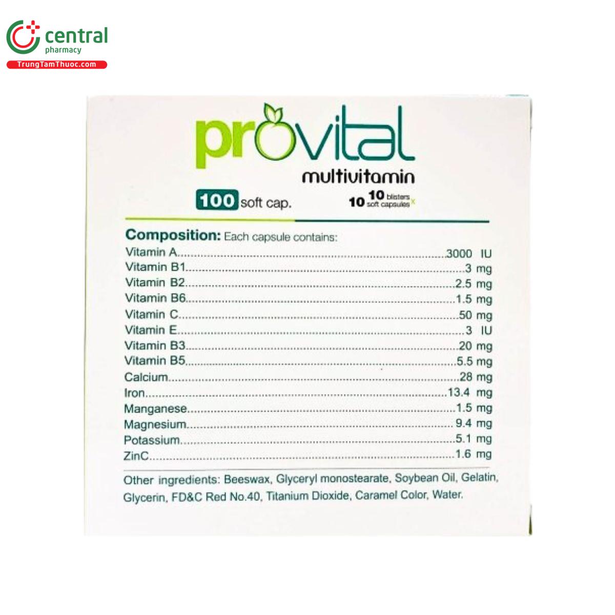 provital multivitamin 3 M5172