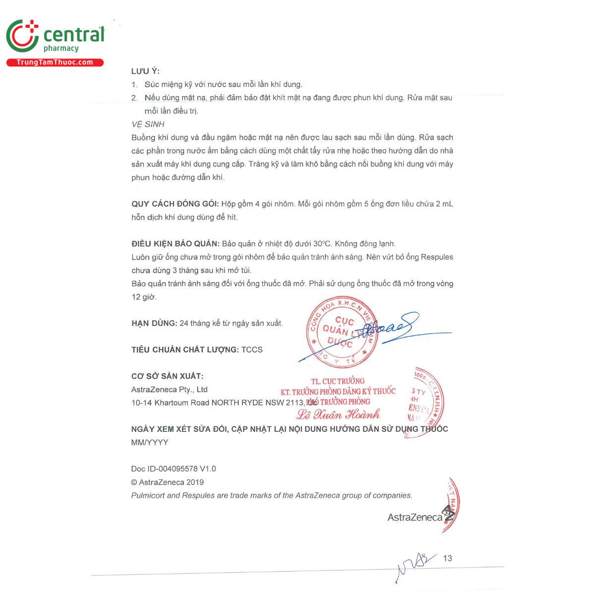 pulmicort respules 1mg 2ml 13 Q6443