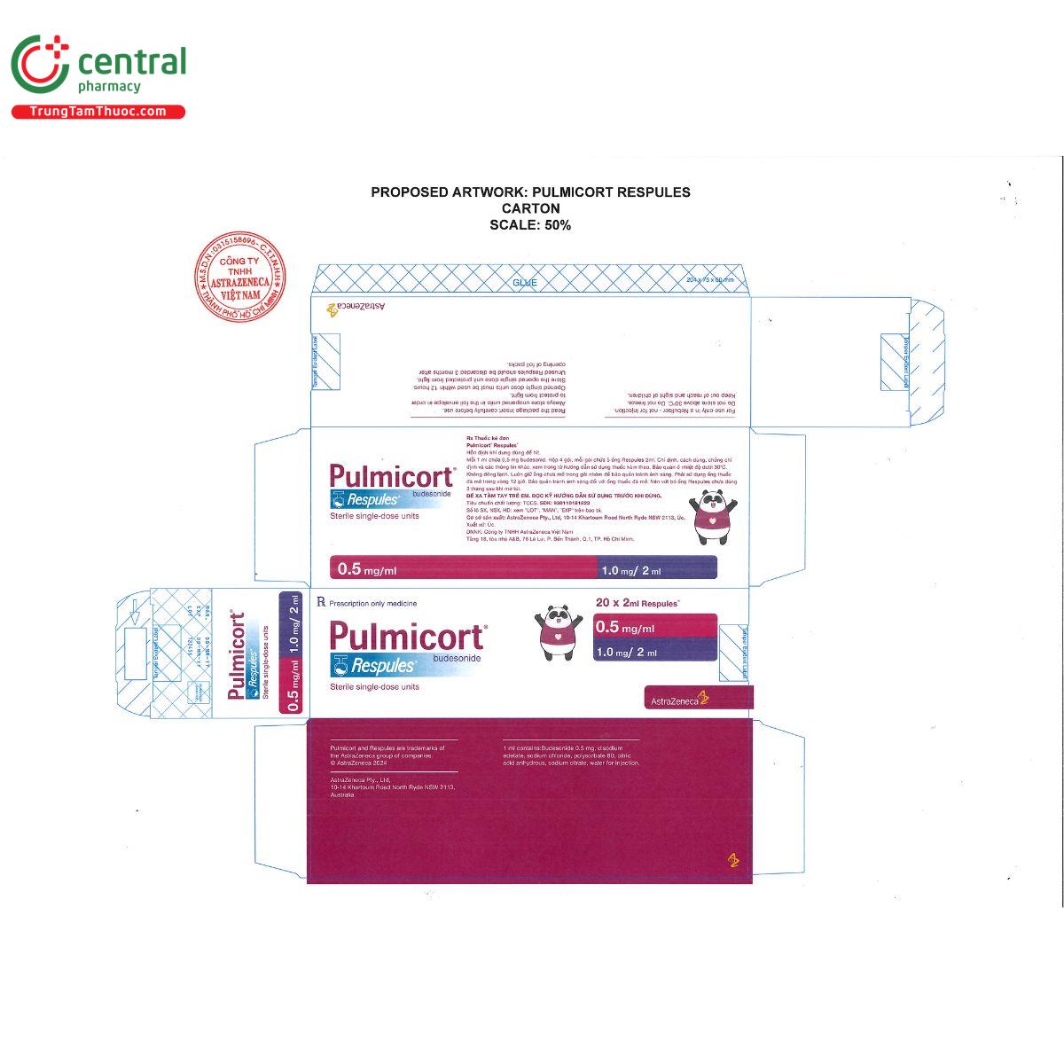 pulmicort respules 1mg 2ml T8701