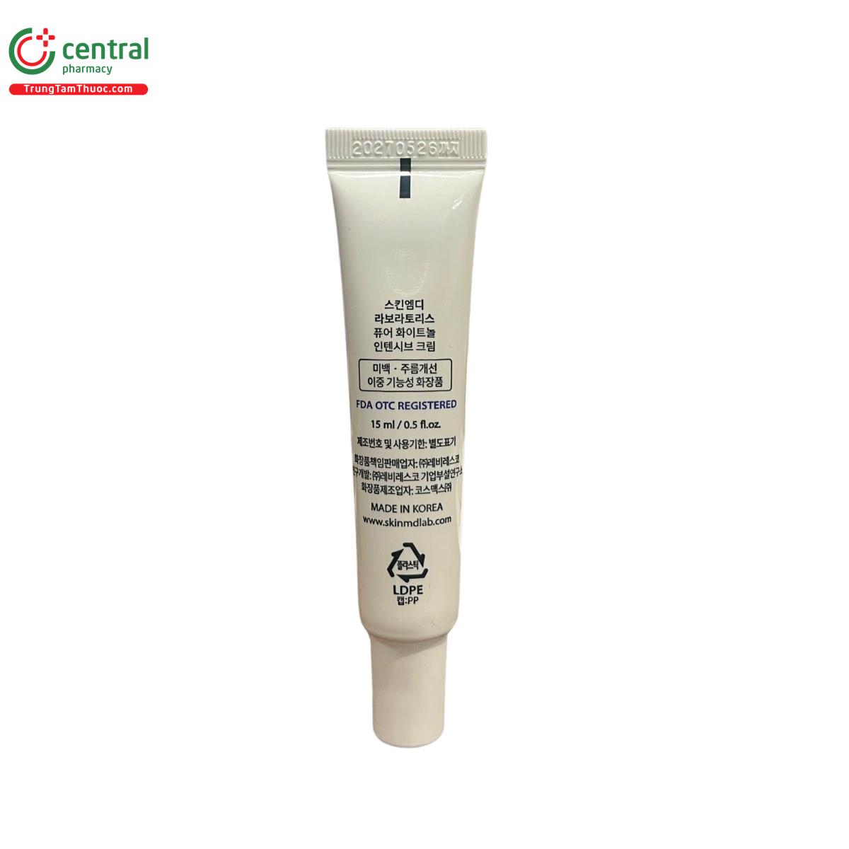 pure whitenol intensive cream 10 V8514