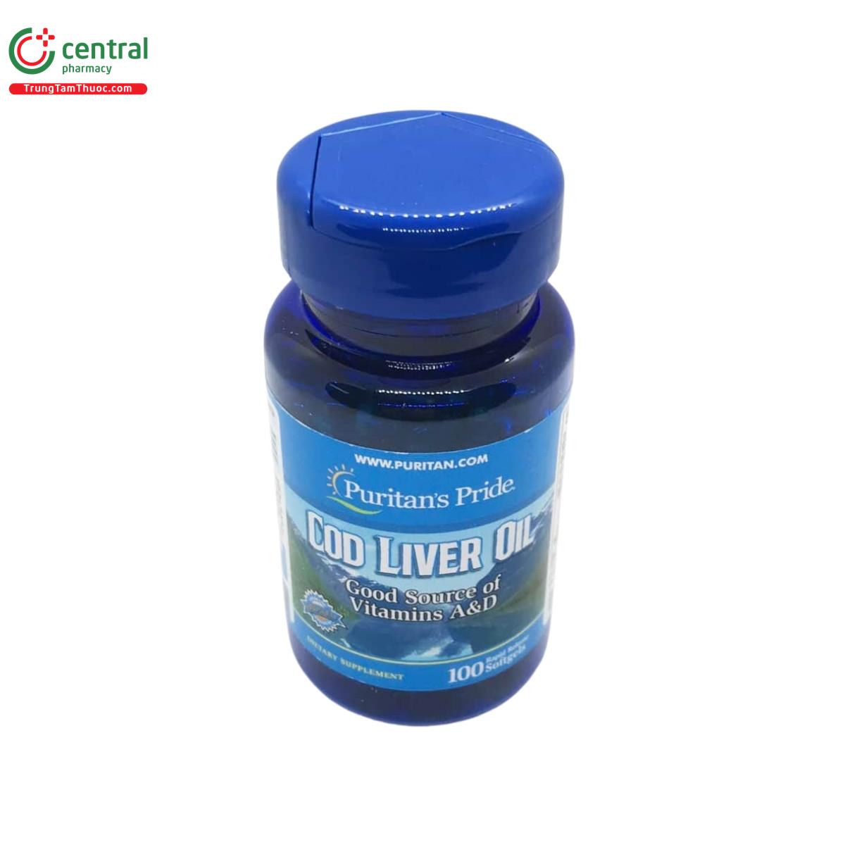 puritans pride cod liver oil 415mg 8 D1588