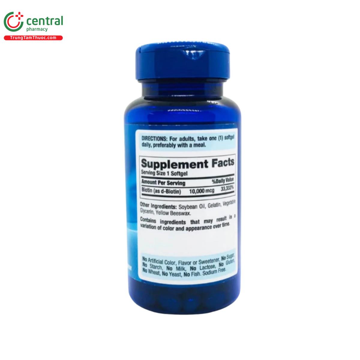 puritans pride ultra mega biotin 10000 mcg 4 V8670