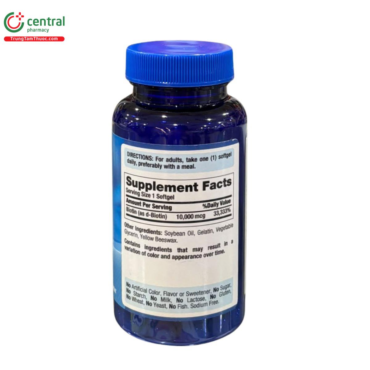 puritans pride ultra mega biotin 10000mcg 2 M5517