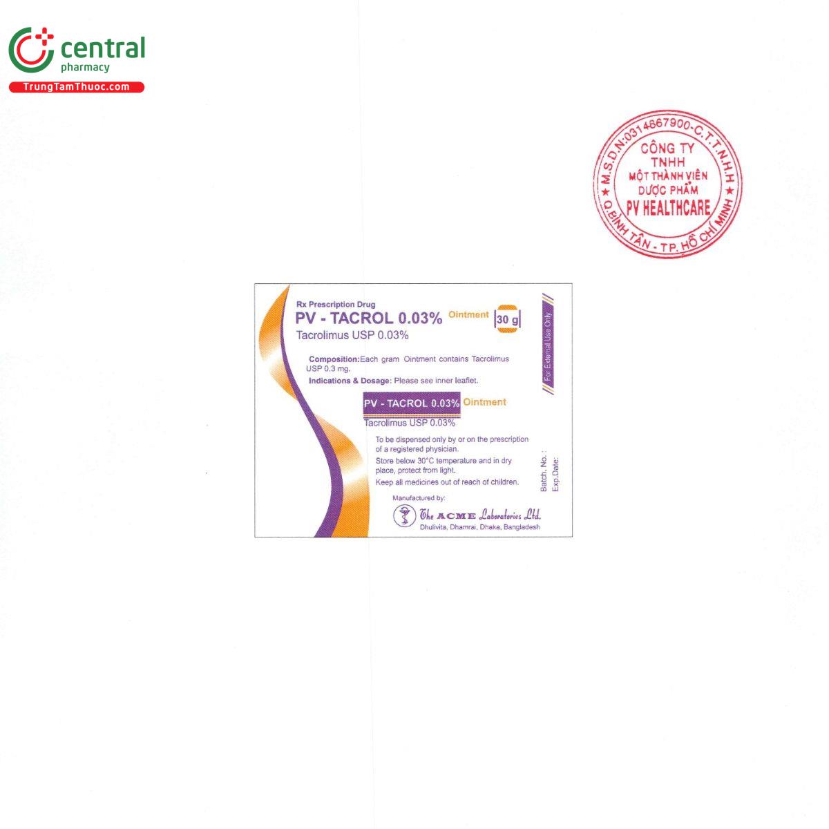 pv tacrol 0 03 5 T8284 pv tacrol 0 03 5 T8284