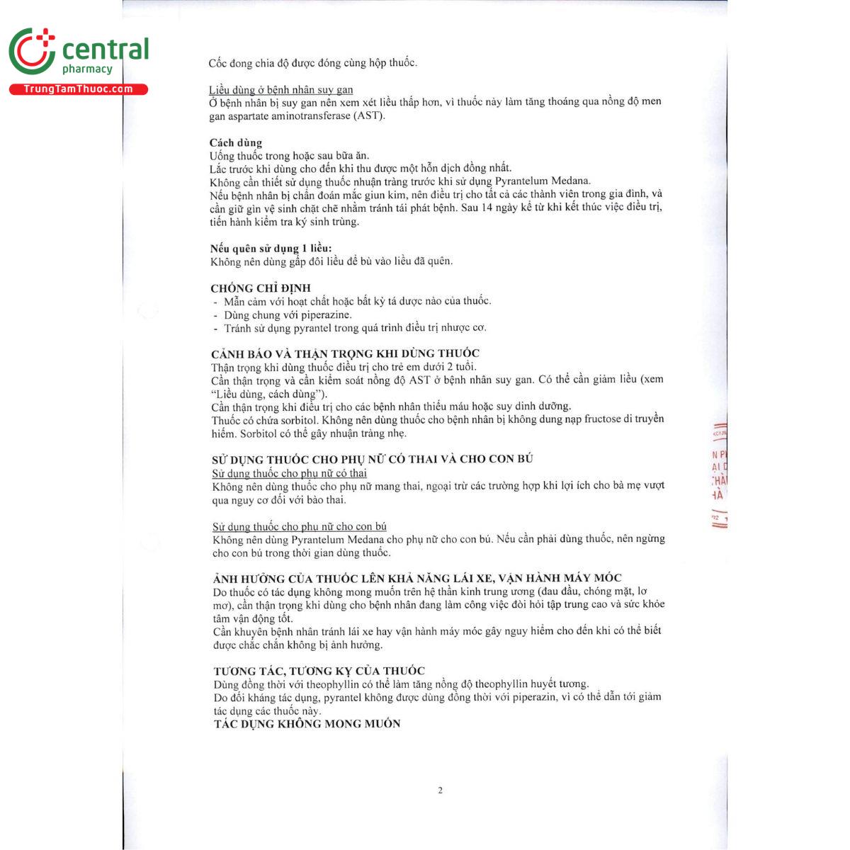 pyrantelum medan 250mg 5ml 3 H3763