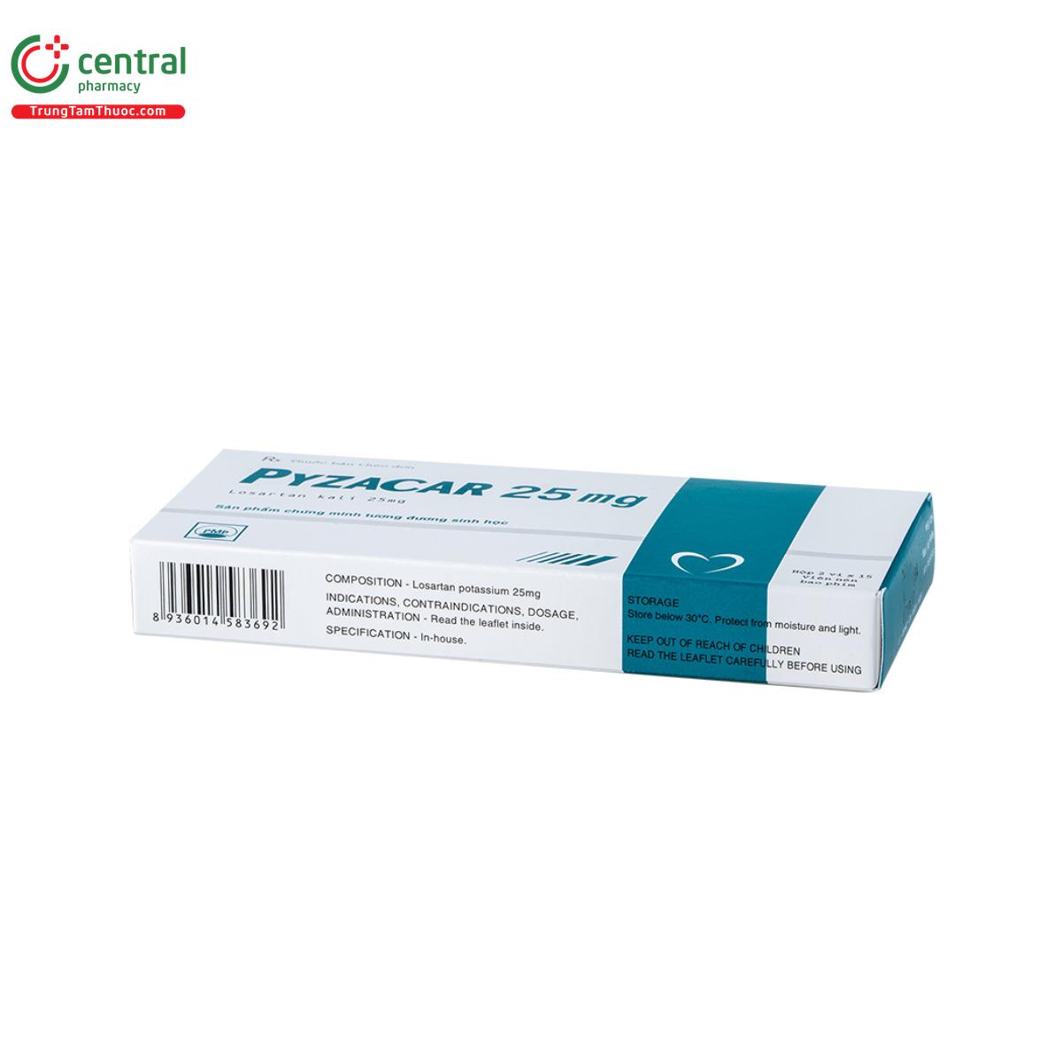 pyzacar 25mg 7 N5250