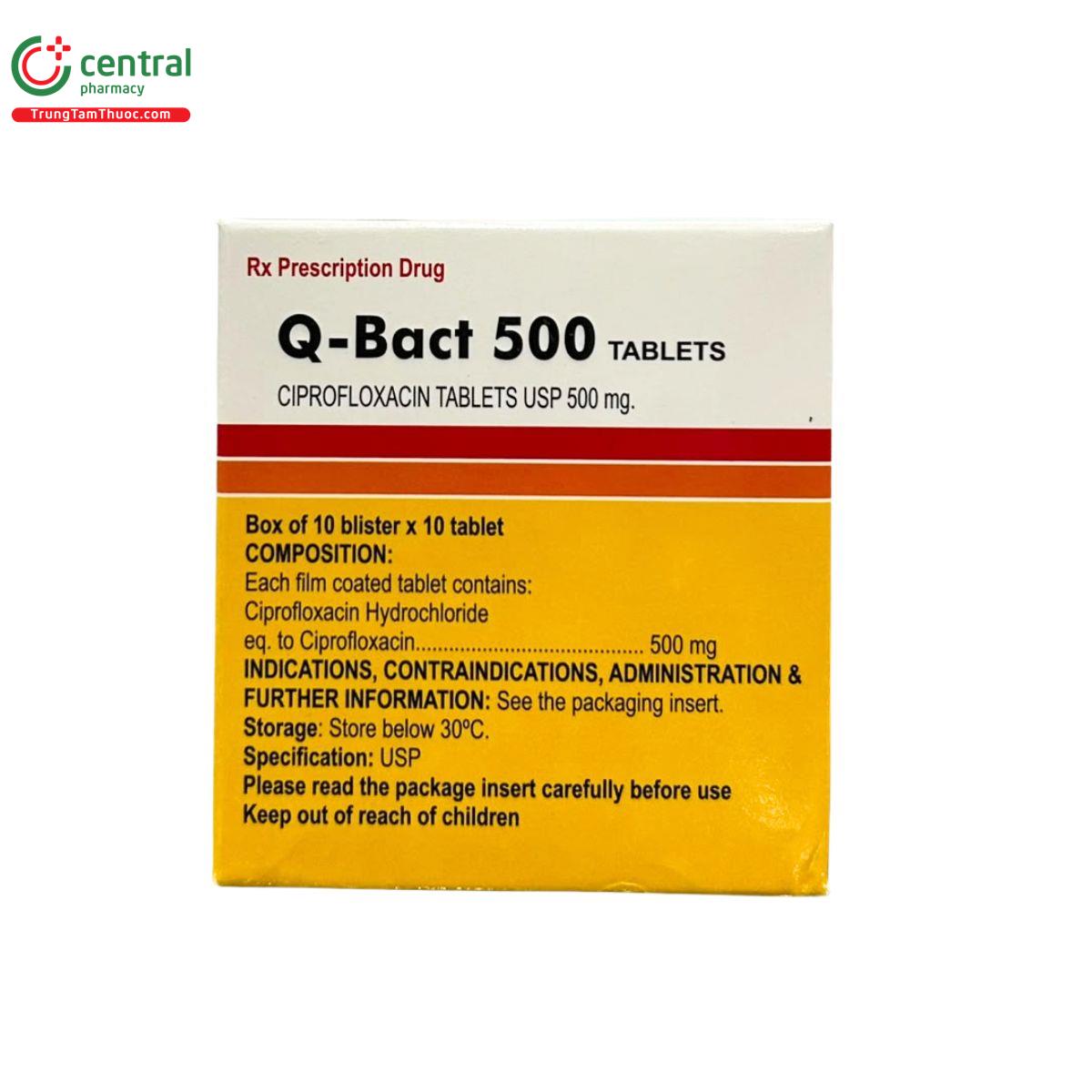 q bact 500 tablets 1 E2438