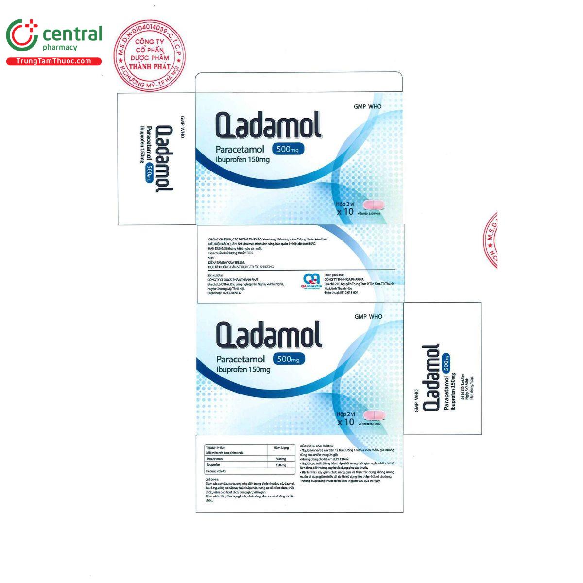 qadamol 500 150mg 2 S7141 qadamol 500 150mg 2 S7141