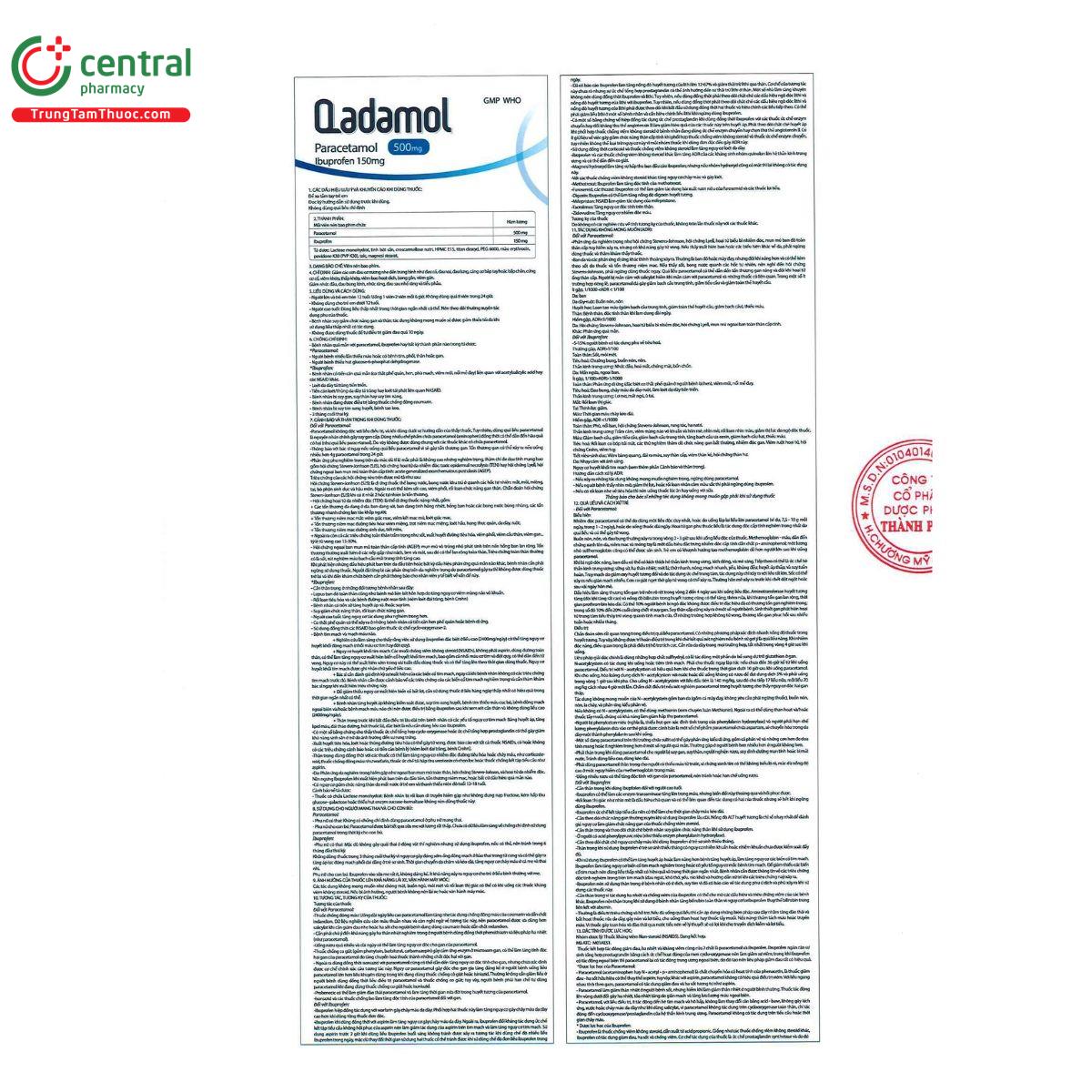 qadamol 500 150mg 3 D1777 qadamol 500 150mg 3 D1777