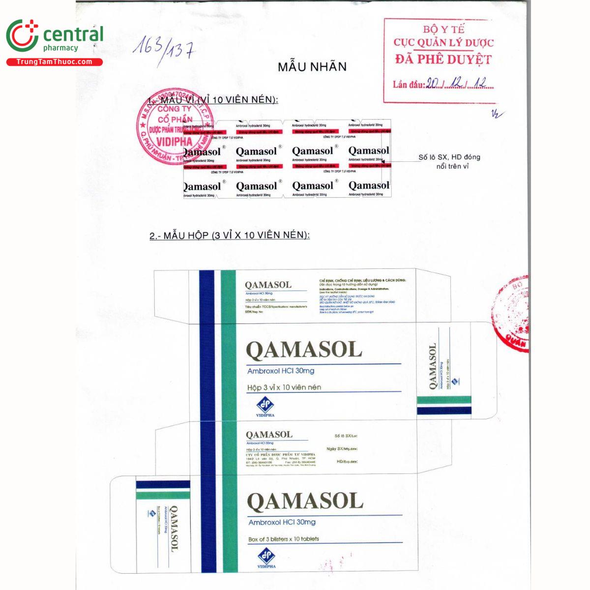qamasol 30mg 1 B0640 qamasol 30mg 1 B0640