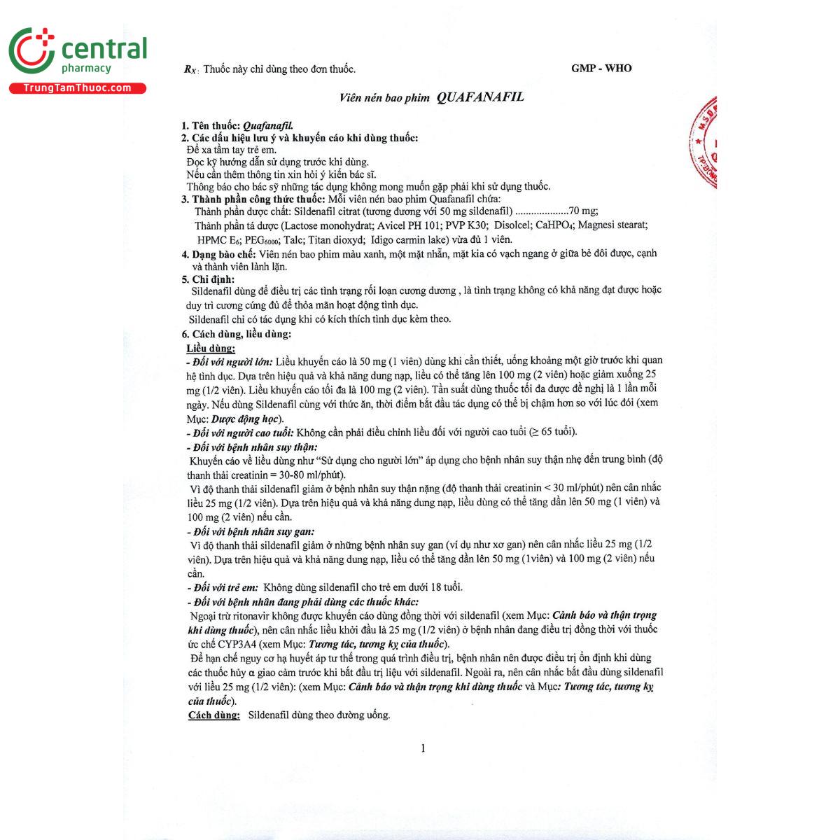 quafanafil 50mg 4 L4006