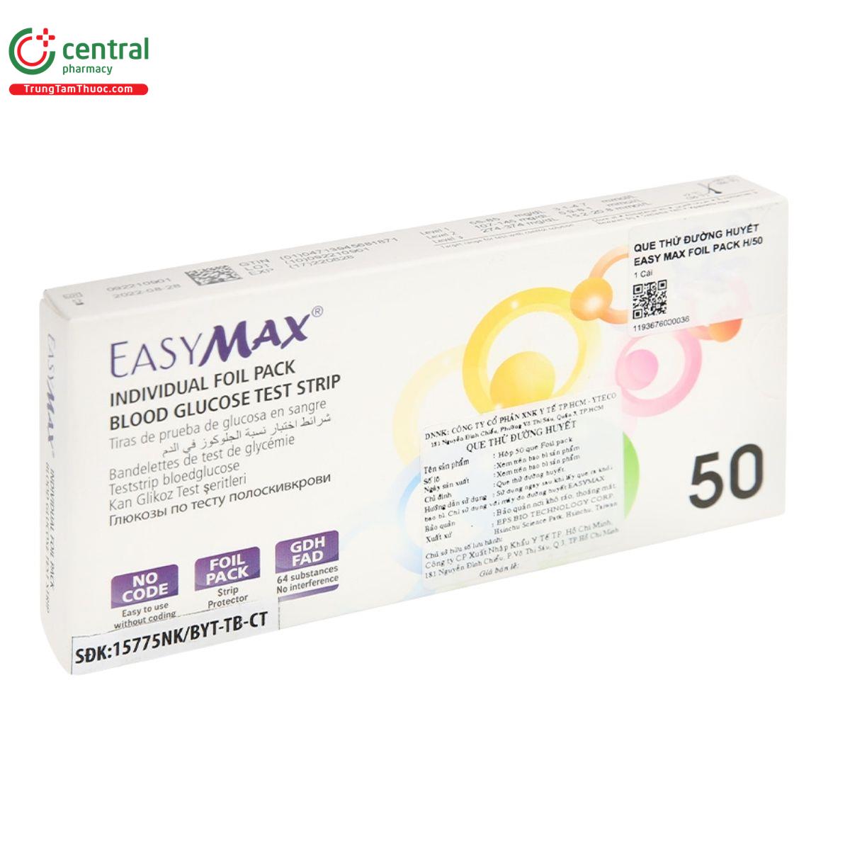 que thu duong huyet easy max foil pack h 50 1 B0055