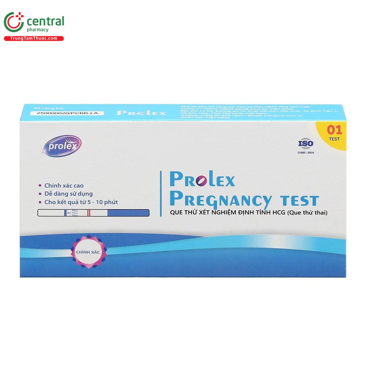que thu thai prolex pregnancy test 2 V8803