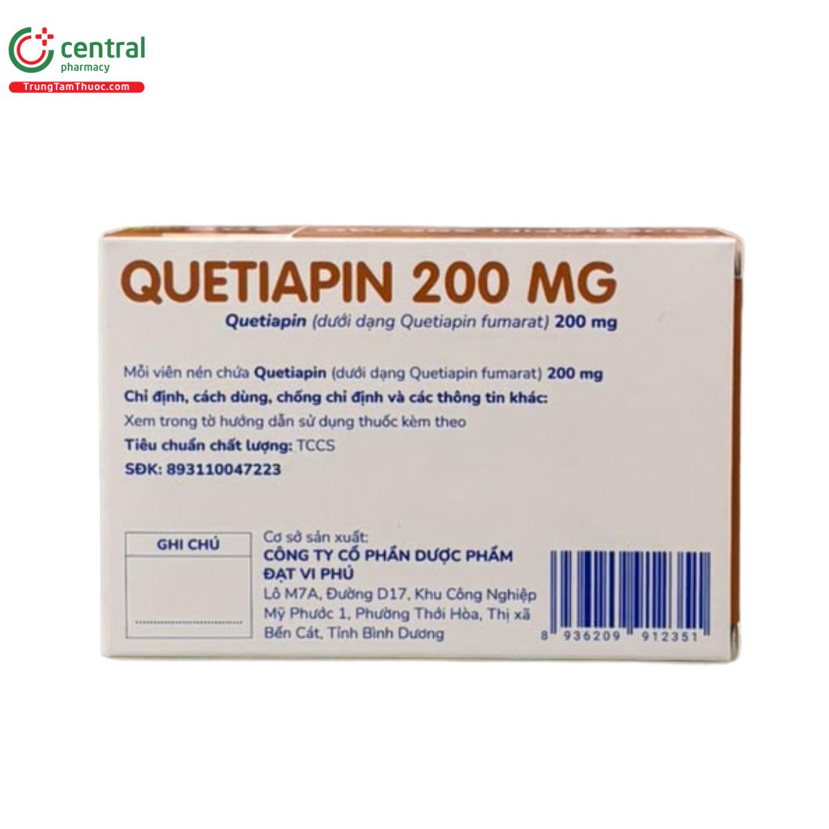quetiapin 200mg 2 T8305