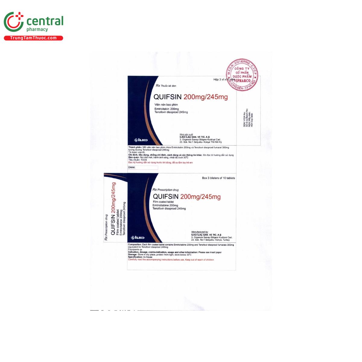 quifsin 200mg 245mg 2 O5781