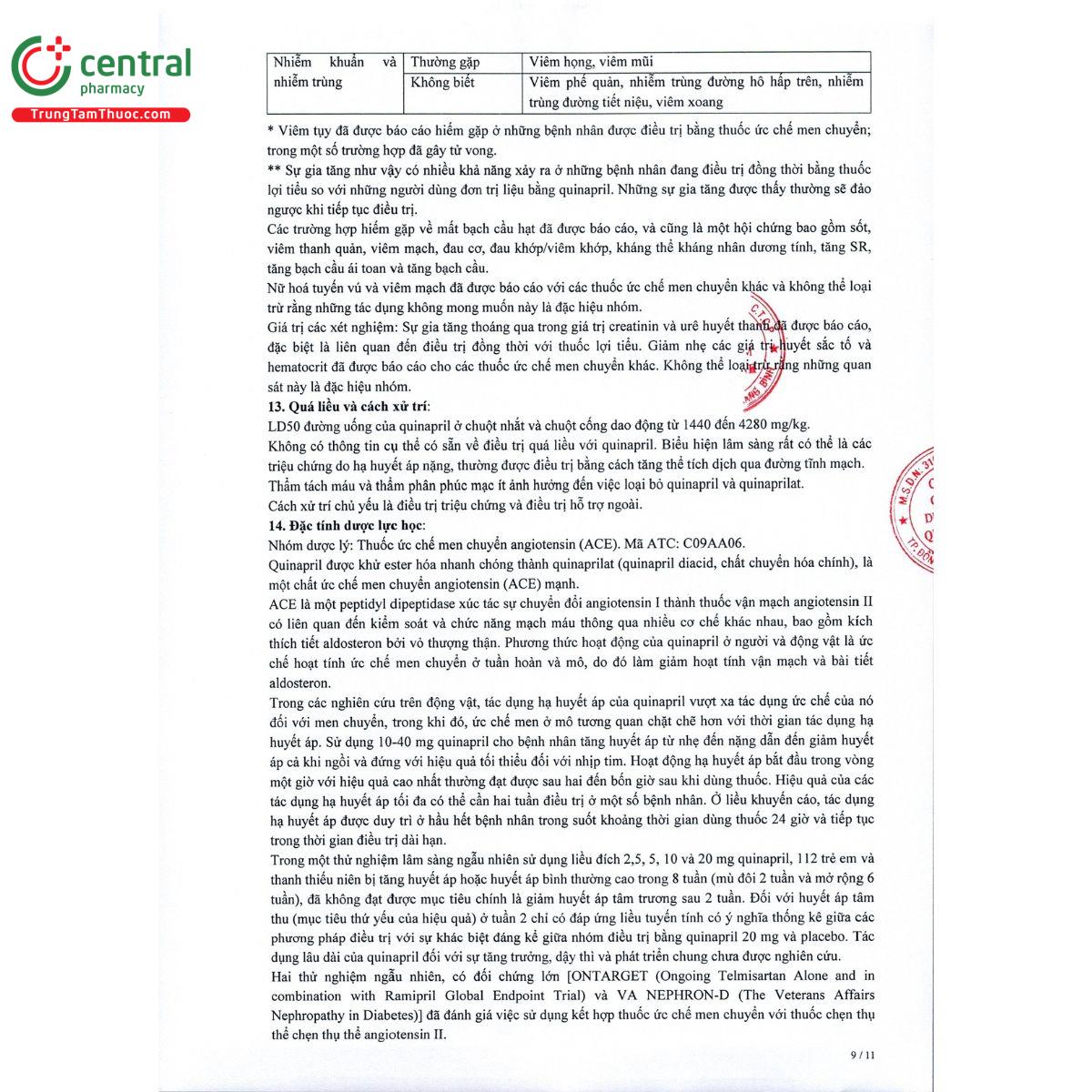 quinapril 10mg quapharco 13 R7408
