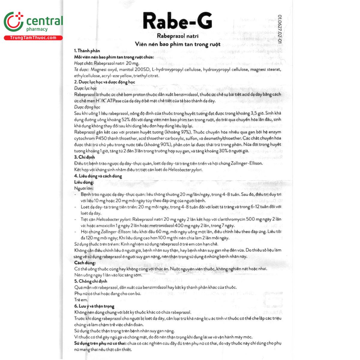 rabe g 20mg 8 B0665