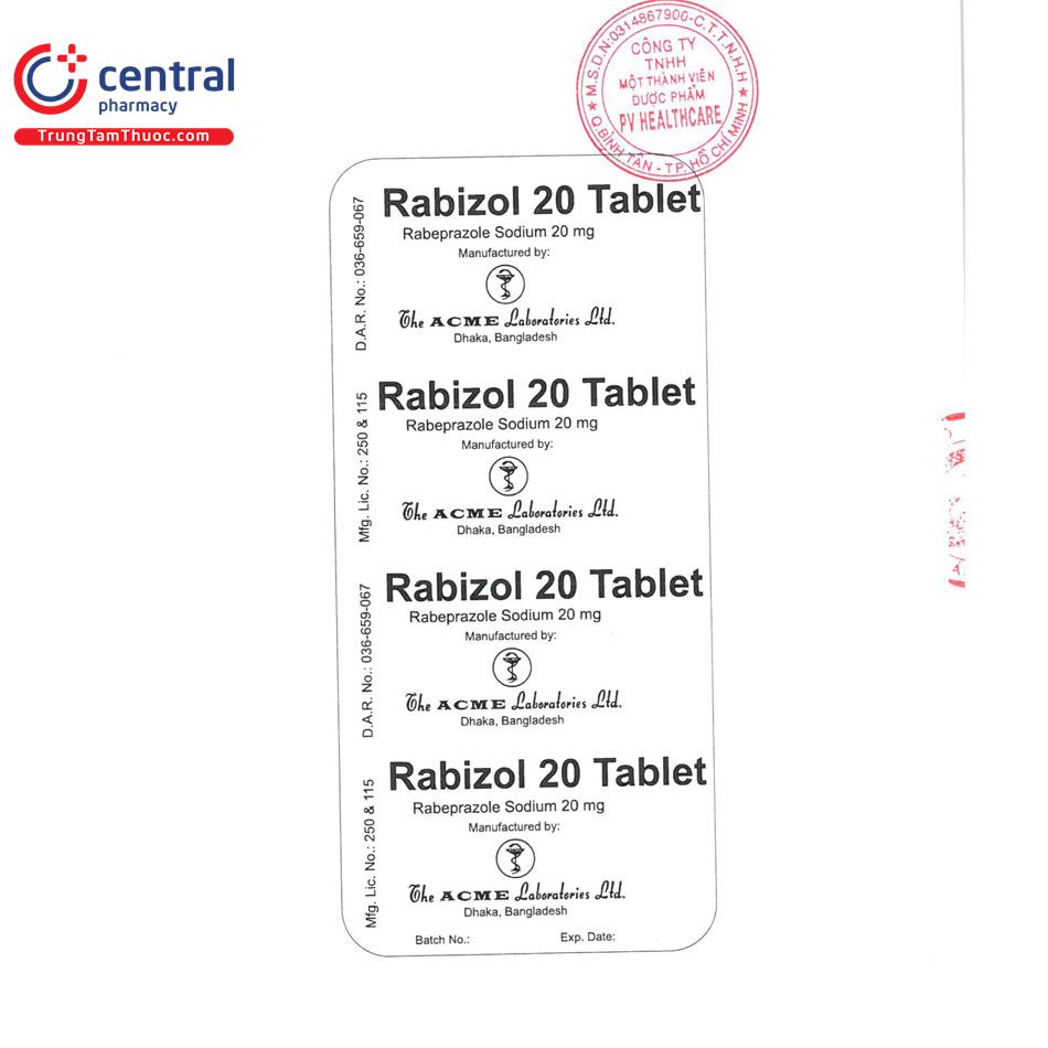 rabizol tablets 20 5 I3375