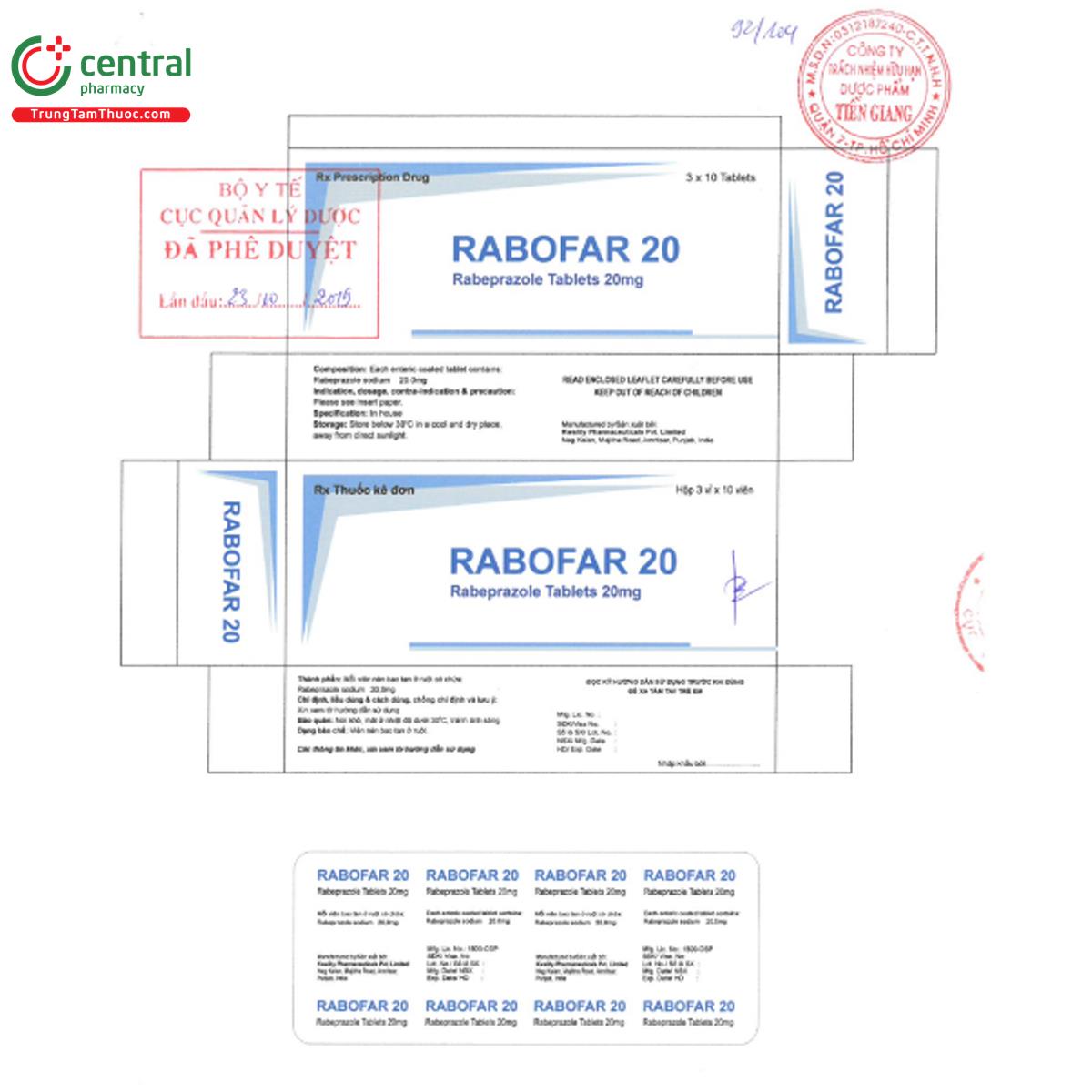 rabofar 20mg 3 S7423 rabofar 20mg 3 S7423