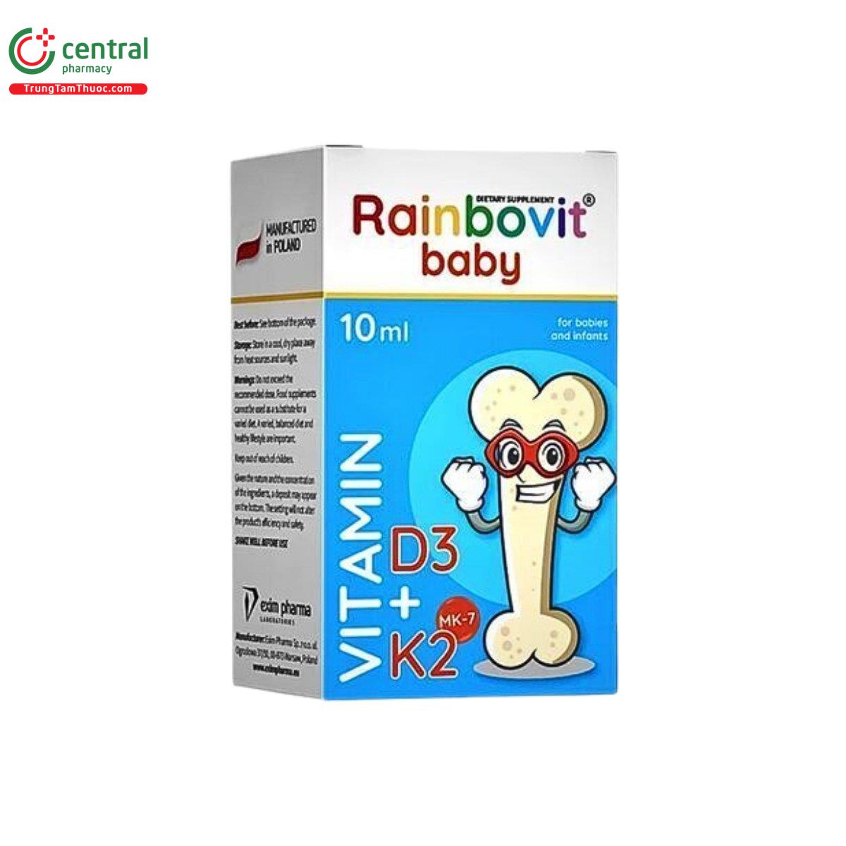 rainbovit baby vitamin d3 k2 3 U8383 rainbovit baby vitamin d3 k2 3 U8383