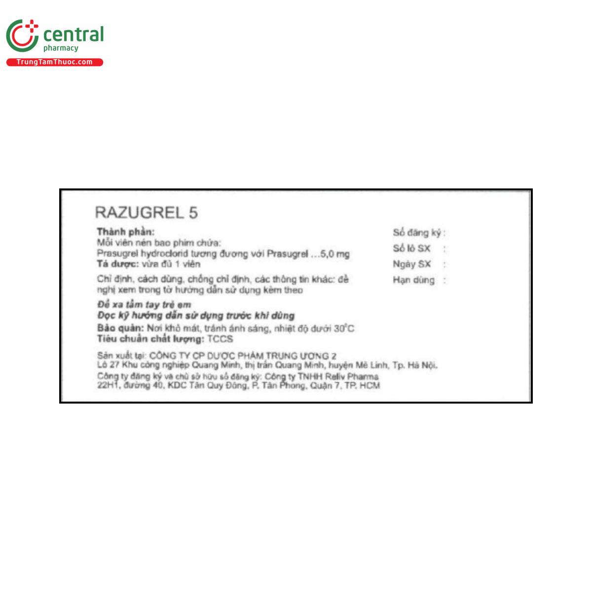 razugrel 5mg 2 V8686 razugrel 5mg 2 V8686