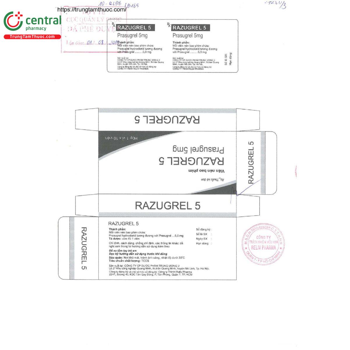 razugrel 5mg 3 U8610 razugrel 5mg 3 U8610