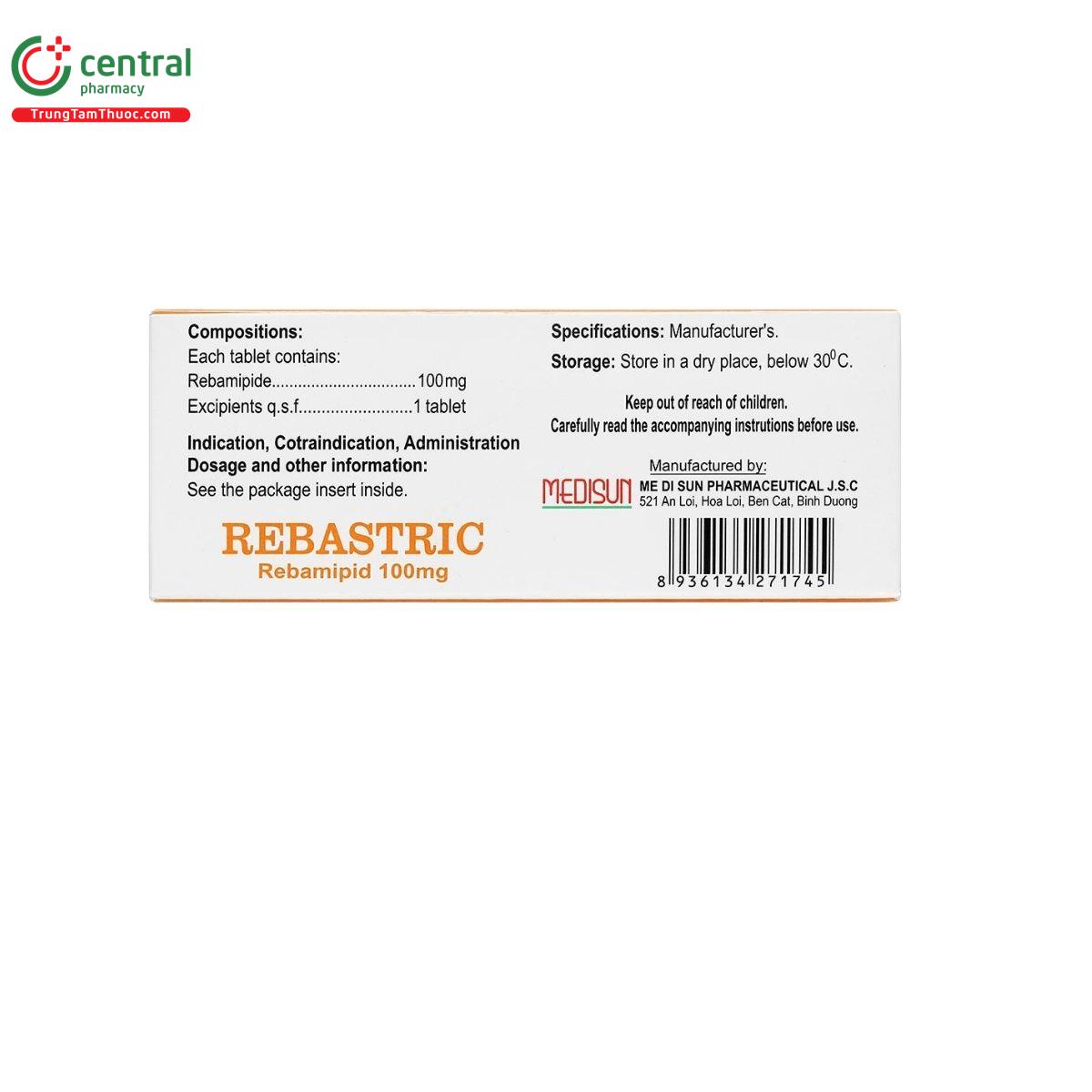 rebastric 100mg 4 H3835