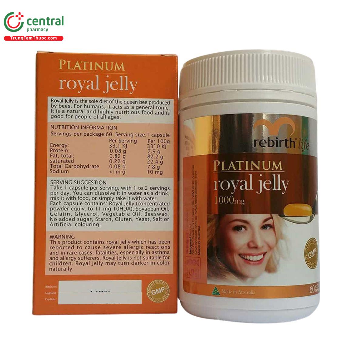 rebirth life platinum royal jelly 1000mg 3 I3854