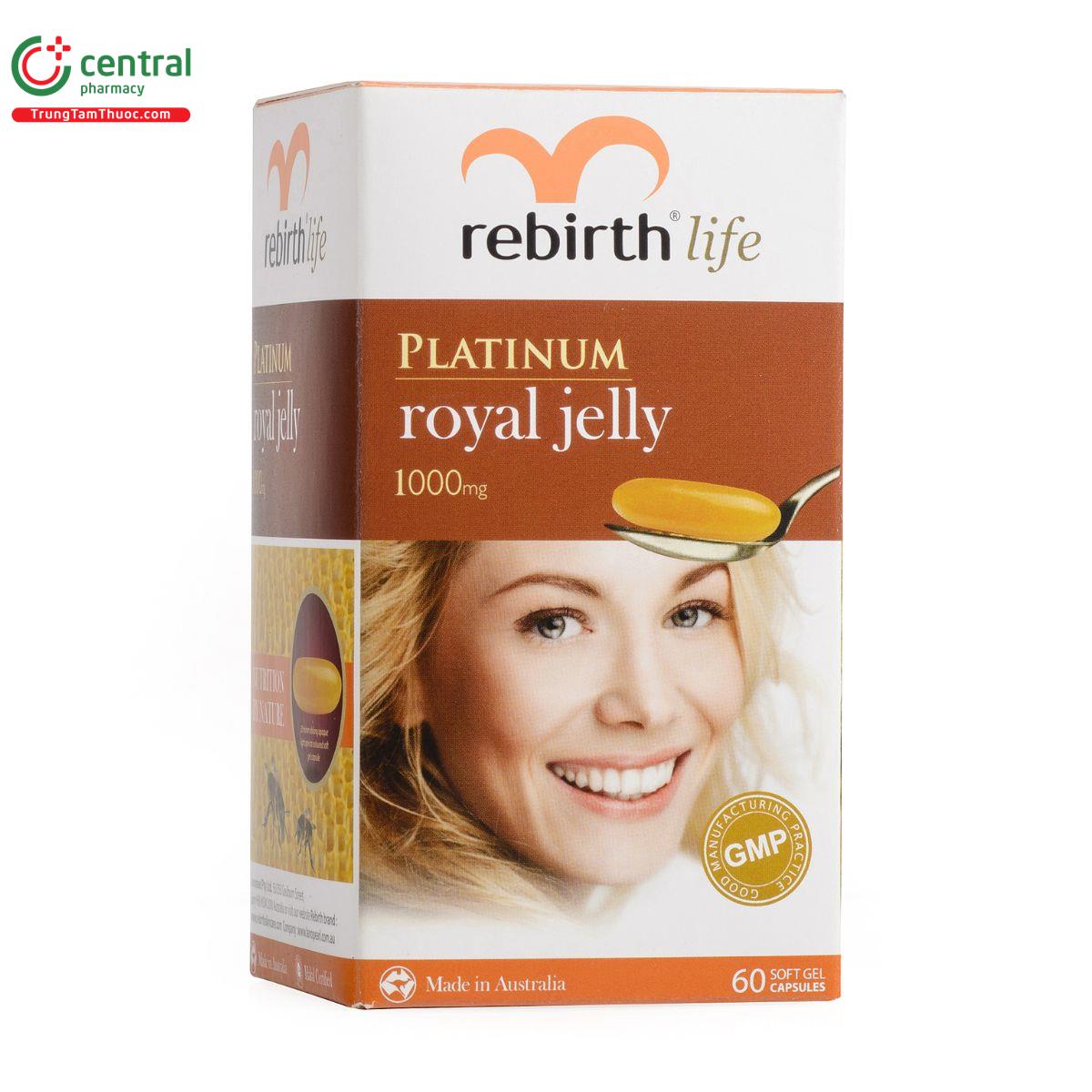 rebirth life platinum royal jelly 1000mg 4 B0217