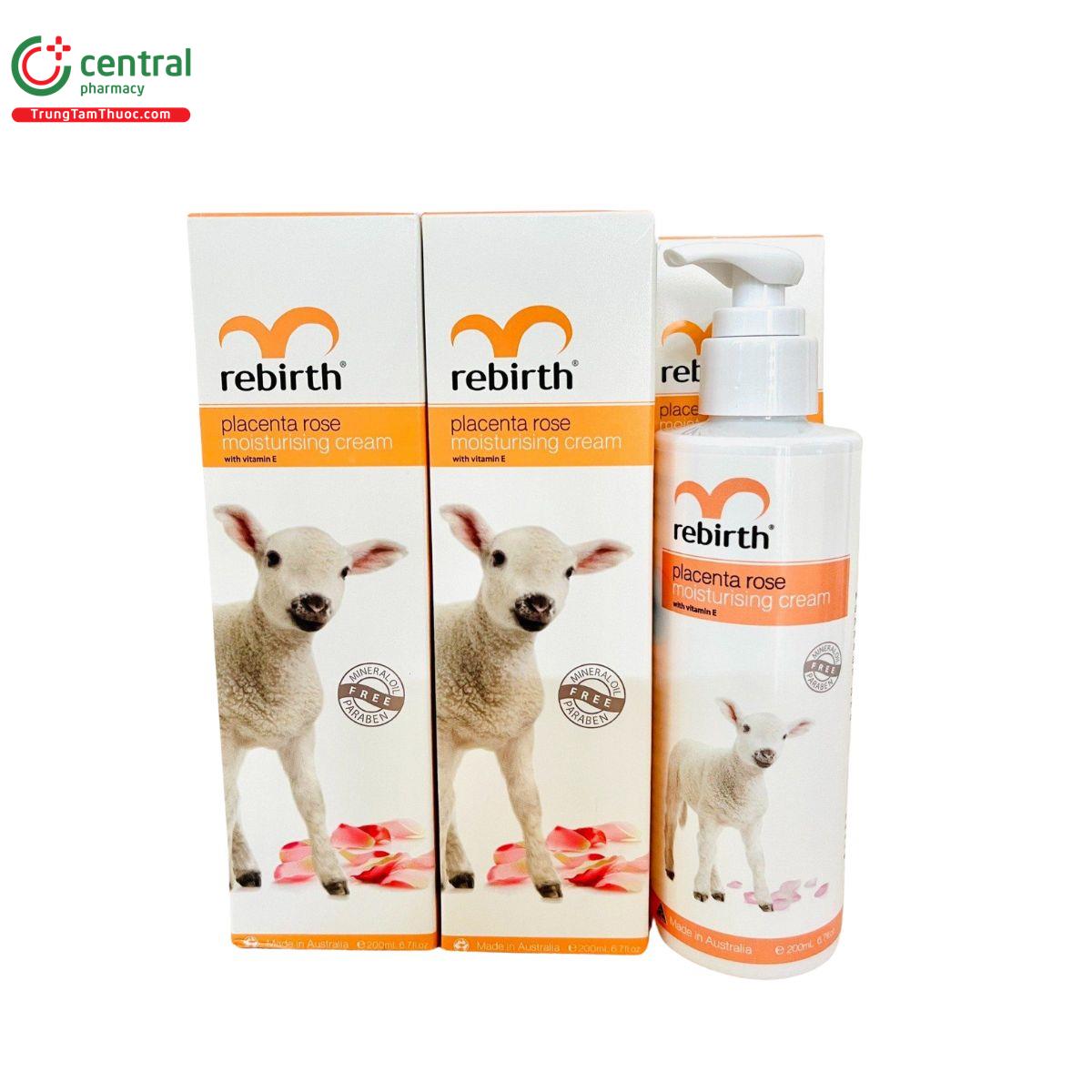 rebirth placenta rose moisturising cream 200ml 1 O5174