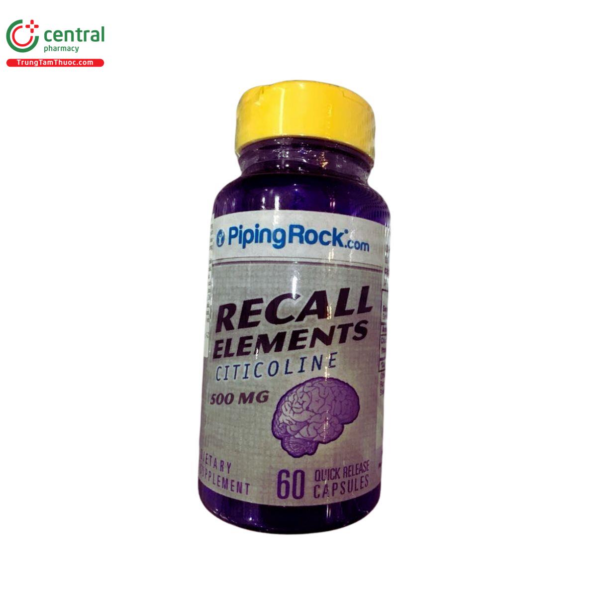 recall elements citicoline 500mg 2 D1172