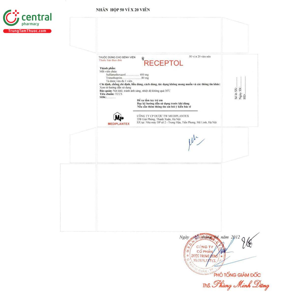 receptol 480 4 T8666 receptol 480 4 T8666