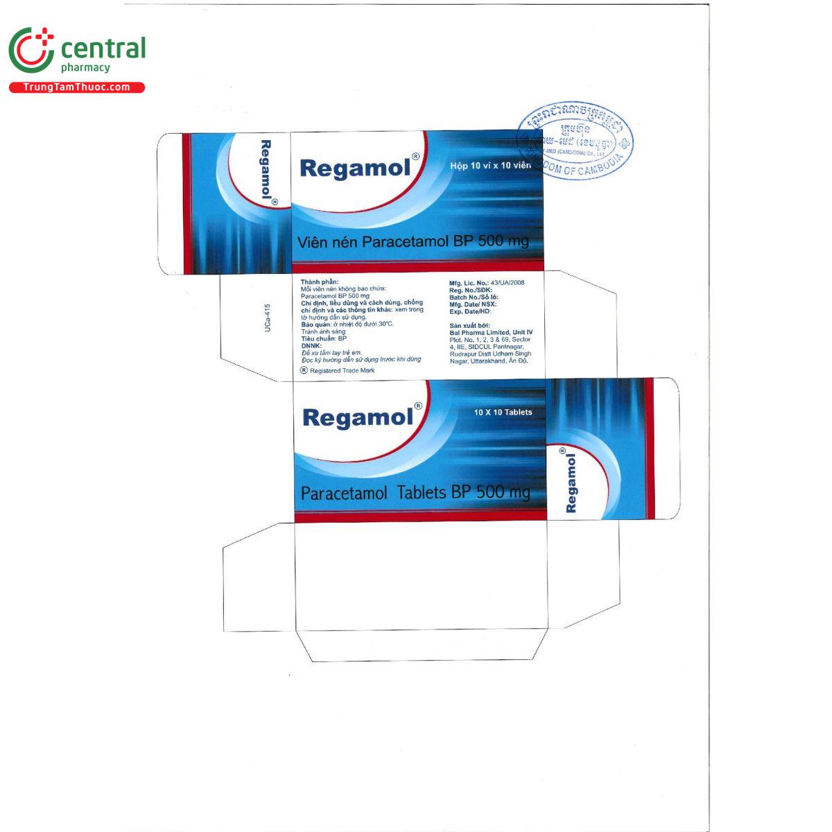 regamol 500mg 2 G2008