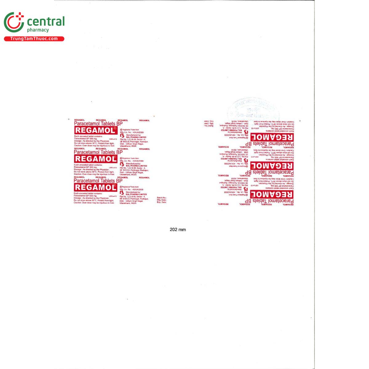regamol 500mg 3 Q6284